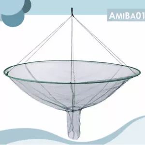 31" Foldable Fishing Net Portable Prawn Bait Crab Shrimp Net Pond Crab Catch Net - Picture 1 of 10
