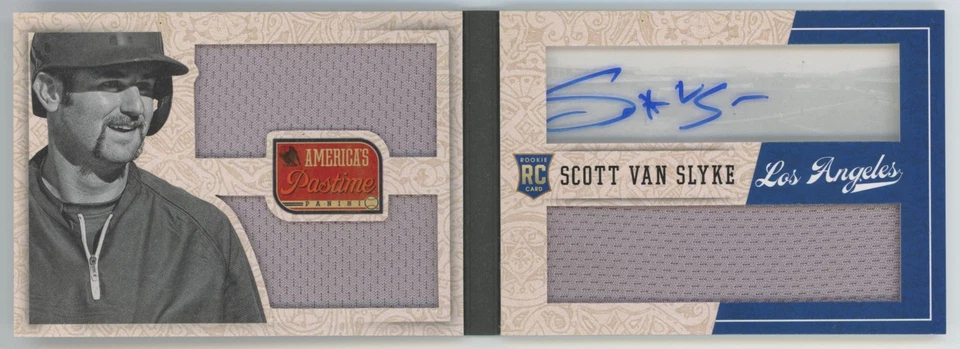 2013 Panini America's Pastime 33/99 Scott Van Slyke Rookie Auto  Los Angeles - Image 1 of 2