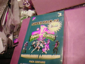 1995 MIGHTY MORPHIN POWER RANGER SUPER PACK #2 TRADING CARD SEALED BOX - Picture 1 of 2