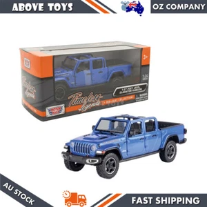 Motormax 1:27 Scale 2021 Jeep Gladiator Rubicon Open Top Blue Diecast Car Toy - Picture 1 of 4