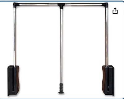 Vara de armário Storming 35-48", organizador de guarda-roupa de alumínio 1158E - Imagem 1 de 4