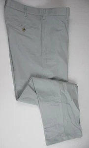 LANDS END grau Birke einfache Vorderseite traditionelle Passform Chino Hose Herren 30 x 30 NEU - Bild 1 von 4