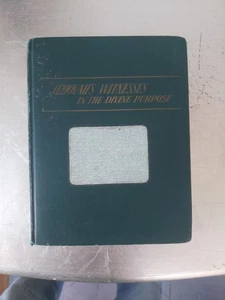 Jehovah's Witnesses the Divine Purpose Watchtower Bible Tract Society 1959 Book - Foto 1 di 8