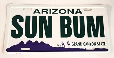 Sun Bum Arizona Novelty Metal License Plate Sun Bum Arizona Novelty Metal - Image 1 of 2