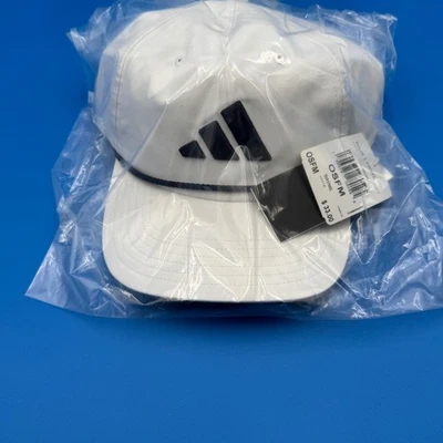 Gorra de béisbol de golf blanca Adidas Tour 5 paneles OSFM correa ajustable Foto 1 de 4