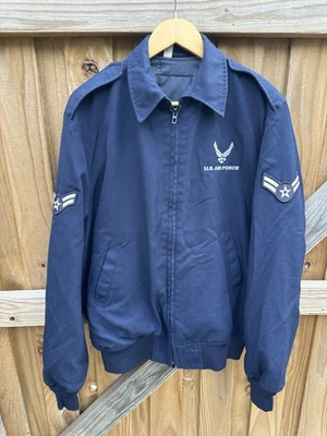 Jaqueta bombardeiro leve logotipo azul USAF Air Force tamanhos 42XL - Imagem 1 de 4