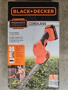 NUEVO BLACK & DECKER 20V MAX POWERCONNECT Kit de arbusto de cizalla inalámbrico BCSS820C1 - Imagen 1 de 1