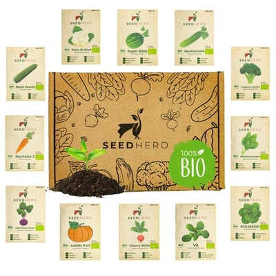 Seedhero BIO Gemüsesamen-Set mit 12 Sorten - Bild 1 von 4