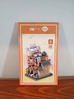 New Tea House Model Assemble Toys 3D DIY Metal Building Blocks Decoration Gift — 第 1/4 张图片