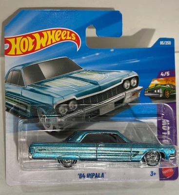 2026 HOT WHEELS '64 IMPALA, SUPER TREASURE HUNT E CASE SHORT CARD 95/250 - Image 1 of 4