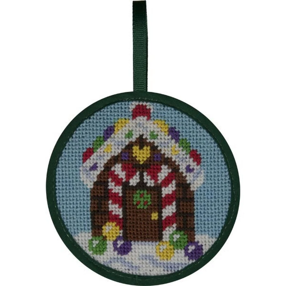 STITCH & ZIP Alice Peterson Stitch-Ups Gingerbread House Needlepoint Ornament Kit