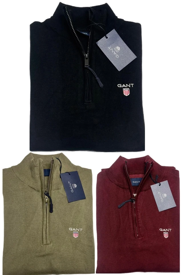 GANT BRAND NEW LONG SLEEVE QUARTER ZIP JUMPER - Image 1 of 1