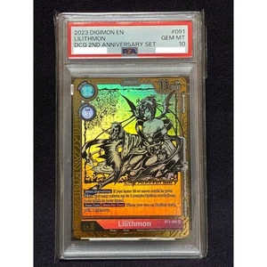 PSA10 Lilithmon Promo English DCG 2nd Anniversary Set BT3-091 Free Shipping - Picture 1 of 3