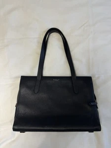 Radley Navy Leather Womens Shoulder Bag / Briefcase - Picture 1 of 5