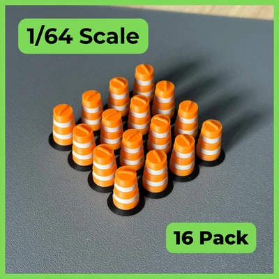 Barriles de tráfico/tambores de construcción Hot Hobby RoadScapes escala 1/64 (comandante) Foto 1 de 4