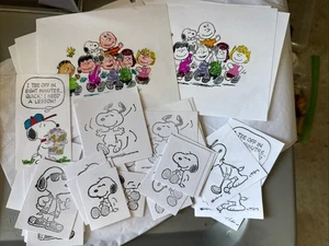Snoopy Peanuts Charlie Brown gestempelt Papier Sortiment  - Bild 1 von 6