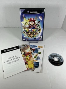 Mario Party 5 (Nintendo GameCube, 2003) WITH INSERTS - NO MANUAL - TESTED - Picture 1 of 3