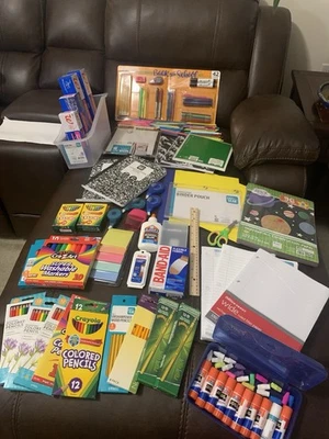 Ultimate Back to School Supply Bundle Kit 172 Items Elmer Ticonderoga Bic etcNEW - Image 1 of 4