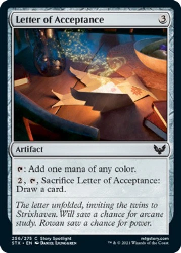 x1 Letter of Acceptance - Strixhaven: School of Mages - NM - MTG - Image 1 of 1
