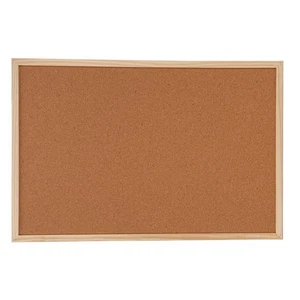 Cork Bulletin Board Wooden Frame Cork Board For School - Picture 1 of 12