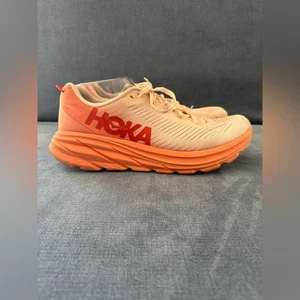 Hoka One One Rincon 3 Damen-Laufsportschuhe Größe 10,5 orange pink Schnürschuhe - Bild 1 von 9