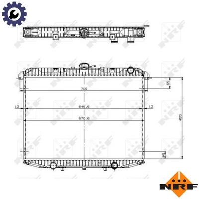 RADIATOR ENGINE COOLING 519533 FOR KA24E 2.4L 4cyl - Image 1 of 4