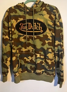Von Dutch Camouflage Hoodie Medium – Embroidered Logo, C-Life Licensed, China Ma - Picture 1 of 7
