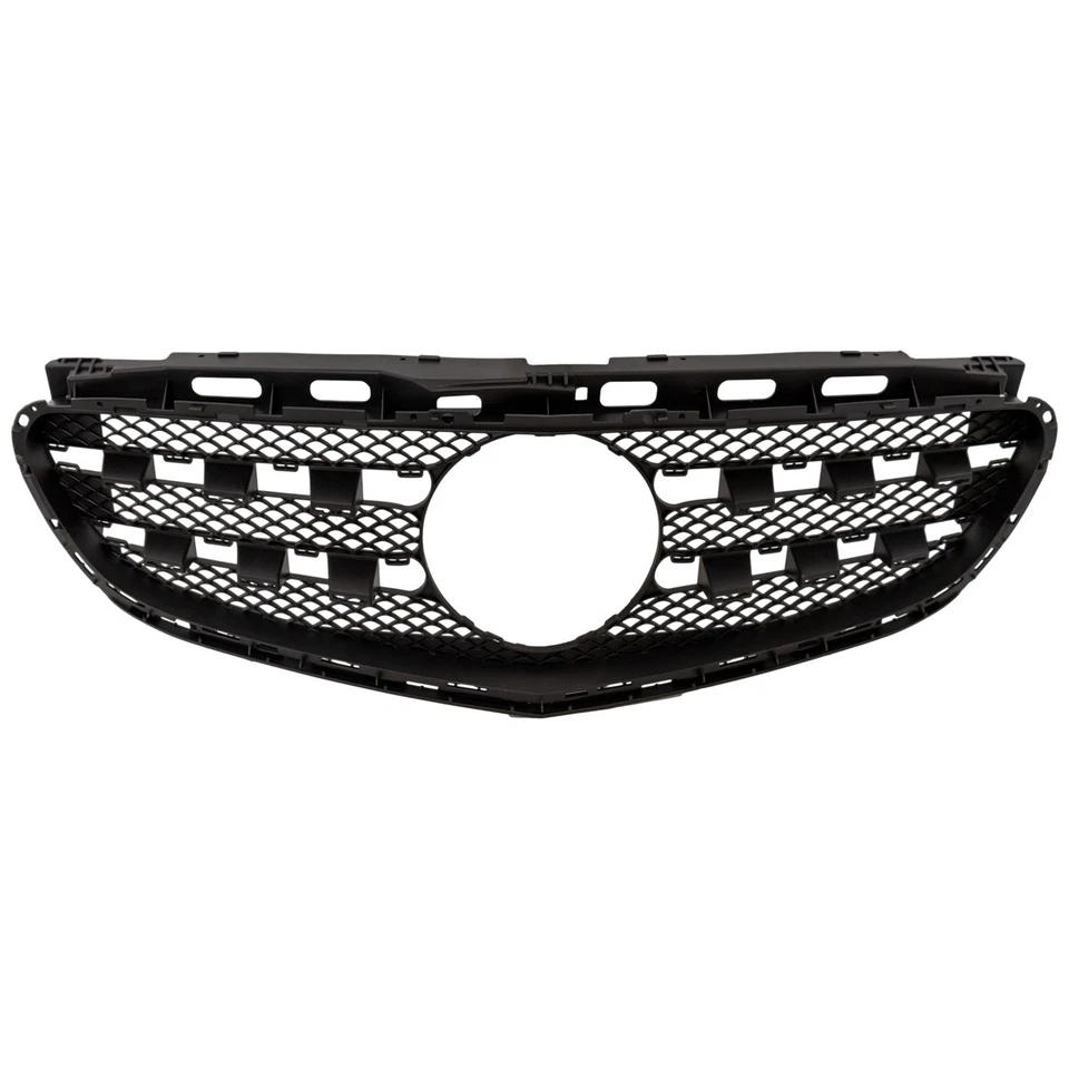 Grille For 2014-2016 Mercedes Benz E350 E400 Textured Black Shell and Insert Foto 1 de 1