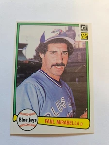Donruss Paul Mirabella 1982 #629 casi nuevo - Imagen 1 de 1