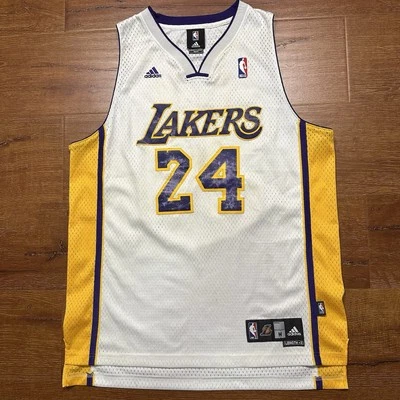 Adidas Los Angeles Lakers Kobe Bryant Jersey Mens M White NBA Mamba Goat VTG 24 - Image 1 of 4