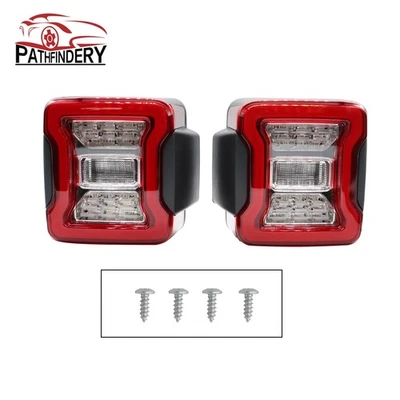 Rear Brake LED Tail Lights Stop Turn Signal Lamp For Jeep Wrangler JK JKU 07-18 - Image 1 of 4