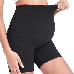 New Women Maternity Shorts Seamless Pregnancy Underwear Shapewear Waist Pants - Picture 1 of 24