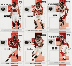 2007 NFL Playoffs Atlanta Falcons Team Set Chris Houston,Laurent Robinson RC - Picture 1 of 2