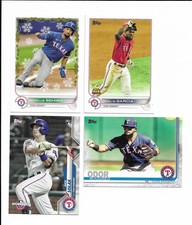 Texas Rangers 4 cards- Marcus Semien, Rougned Odor, Nick Solak, Adolis Garcia