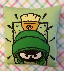 Vintage 1998 Exclusive Six Flags Marvin the Martian Pillow 8X8 - Bild 1 von 3
