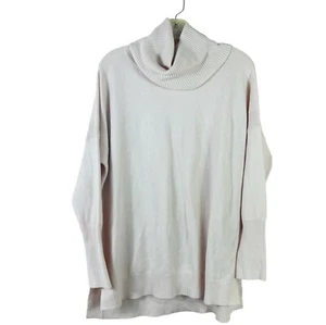 FRENCH CONNECTION Damen Gr. L hellrosa Wasserfallausschnitt Tunika Pullover - Bild 1 von 4