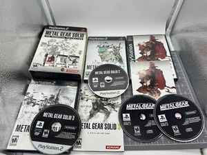 Metal Gear Solid: The Essential Collection (Sony PlayStation 2, 2008) 3-Game Set - Picture 1 of 15