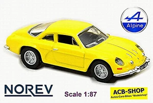 Renault Alpine A 110 Coupe 1961-77 Giallo 1:87 Norev - Foto 1 di 2