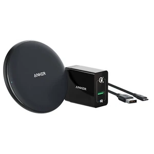 Anker Power Wave Pad 10W MAX PHONE WIRELESS FAST-CHARGING PAD with WALL ADAPTER - Photo 1 sur 12