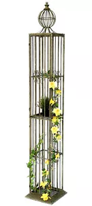 Rosensäule Rosenturm Rankhilfe Metall 230 cm Ranksäule 93970 Rankgitter Rosen - Bild 1 von 8