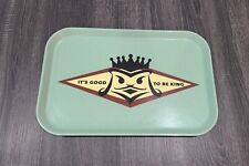 Vintage Mid Century Camtray Fiberglass Serving Tray "It's Good To Be King"