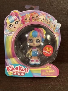 Muñeca Kindi Kids Minis~Rainbow Kate 3"" cabeza bobble con ojos brillantes - Imagen 1 de 9