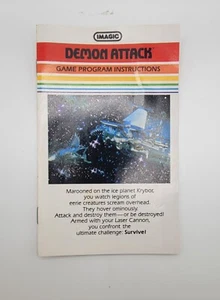 Demon Attack Atari 2600 IMAGIC Game Program Instructions Manual - Picture 1 of 1