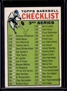 3rd Series Checklist 1964 Topps #188 VG Marked - Picture 1 of 2