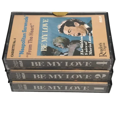 Be My Love Vintage Cassette Tapes x 3 Box by Readers Digest 1-2-4 - Image 1 of 4