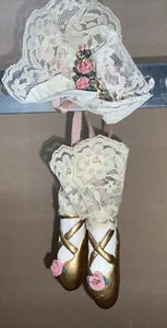 Ballerina Hausschuhe Ornament Spitze ? Handgefertigte Weihnachten - Bild 1 von 14