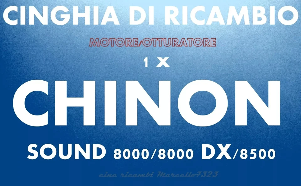 ★CINGHIA DI RICAMBIO MOTORE 1 x PROIETTORE SUPER 8 mm CHINON 8000/DX/8500★ - Immagine 1 di 1