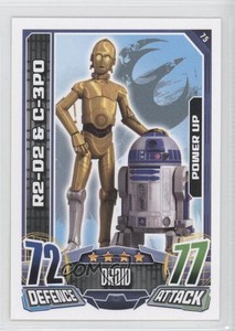2015 Topps Star Wars Rebel Attax R2-D2 C-3PO #75 2rz
