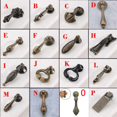 Vintage Furniture Drawer Door Pull Handle Cupboard Drop Cabinet Knob Single Hole - Image 1 of 4