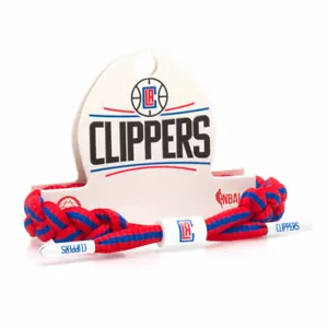 Bracciale con lacci per scarpe da basket Rastaclat NBA Los Angeles Clippers RC001LAC - Foto 1 di 3
